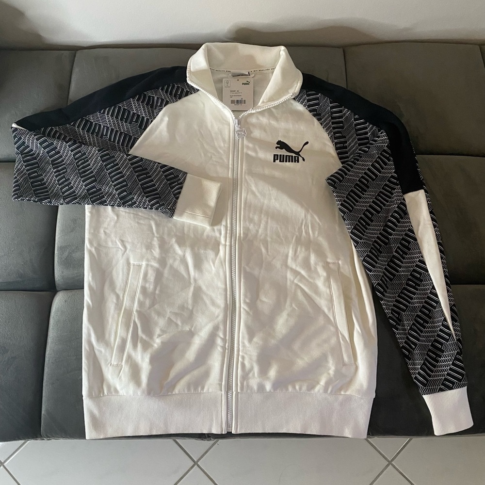 Puma T7 All Over Print Mens Track Jacket Zip Up Jumper 595267 02